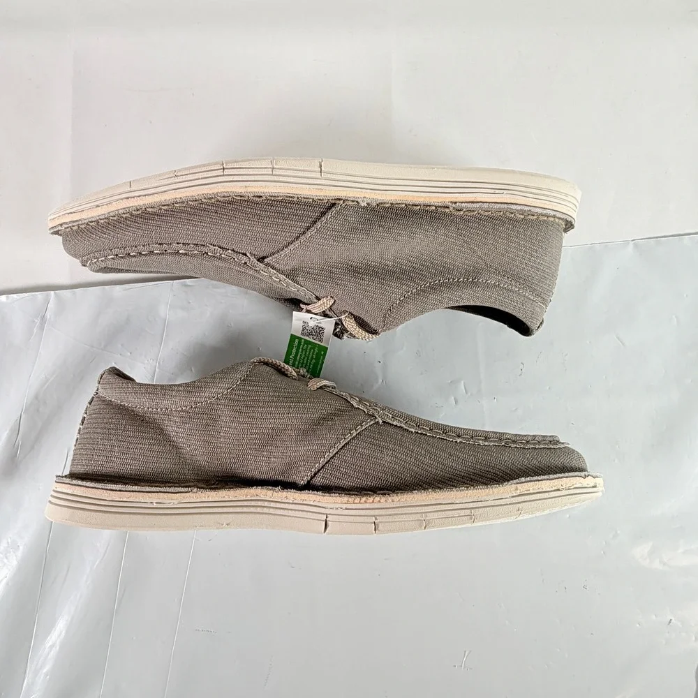 Clarks Forge Run Olive Canvas Men's‎ Size 10.5 M Comfort Loafers Shoes New